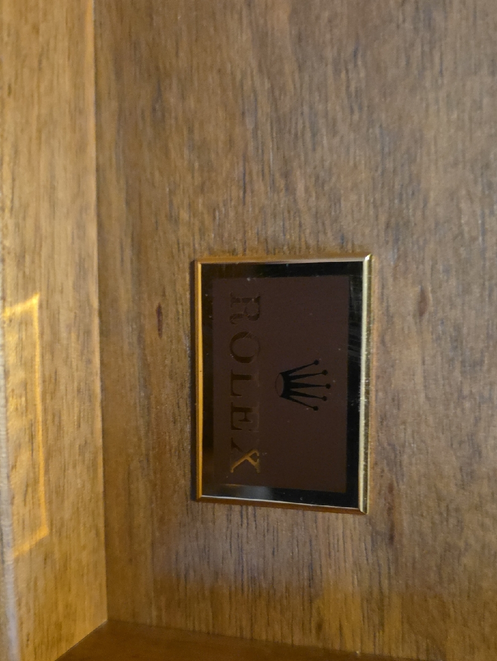 Rolex Brown Leather Case with Gold Lettering With Card Holder and Certificate - Picture 7 of 10